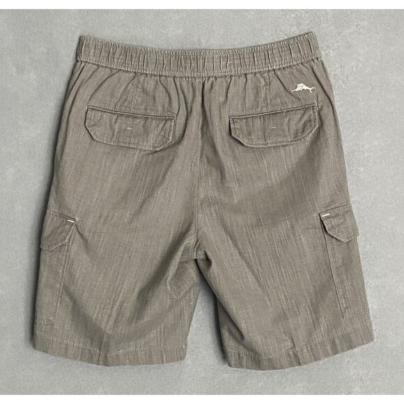 Tommy Bahama Men's Small x 9 "Linen the Dream" Cargo Shorts Linen Blend Grey NEW - Picture 5 of 11